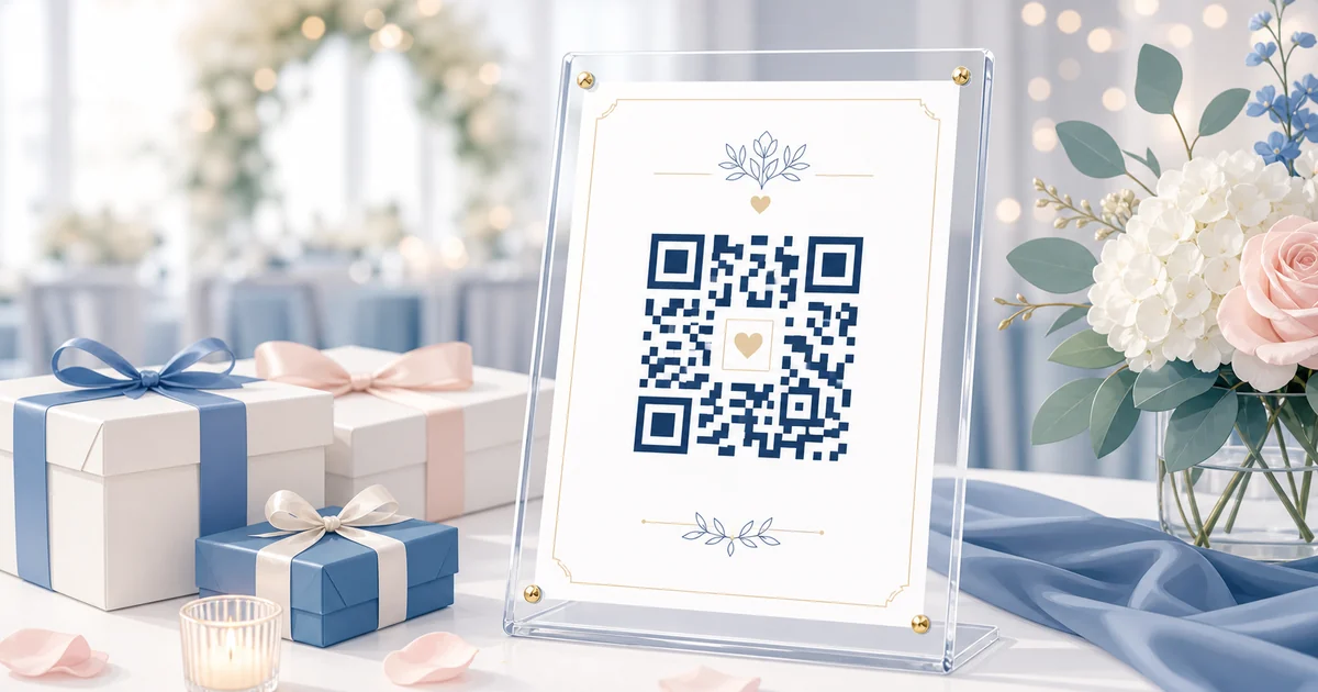 Wedding QR Code Sign Generator visual guide
